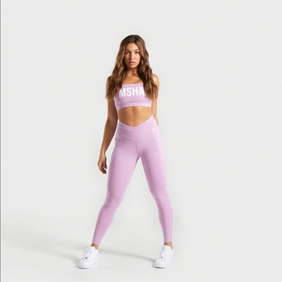 Gymshark Light Purple Recess V Waist Pocket Leggings Womens Size XS - Picture 1 of 11